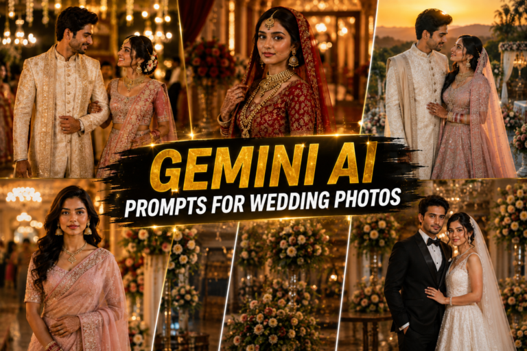 Gemini AI Photo Prompt Copy Paste for Wedding Photos
